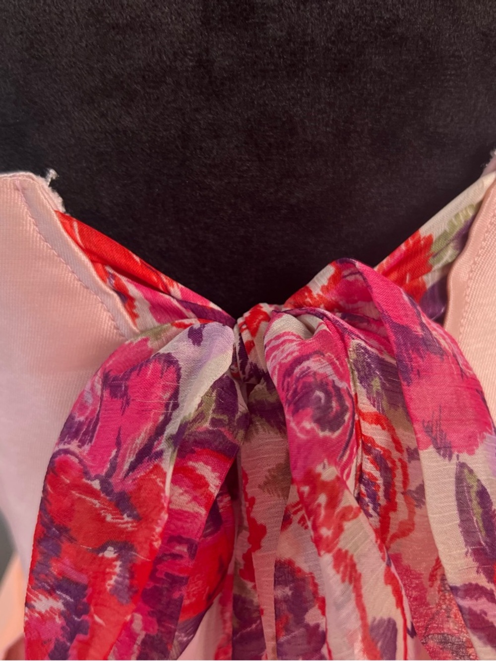 Parker Strapless Blush Pink High-Low Satin Dress - Picture 9 of 16